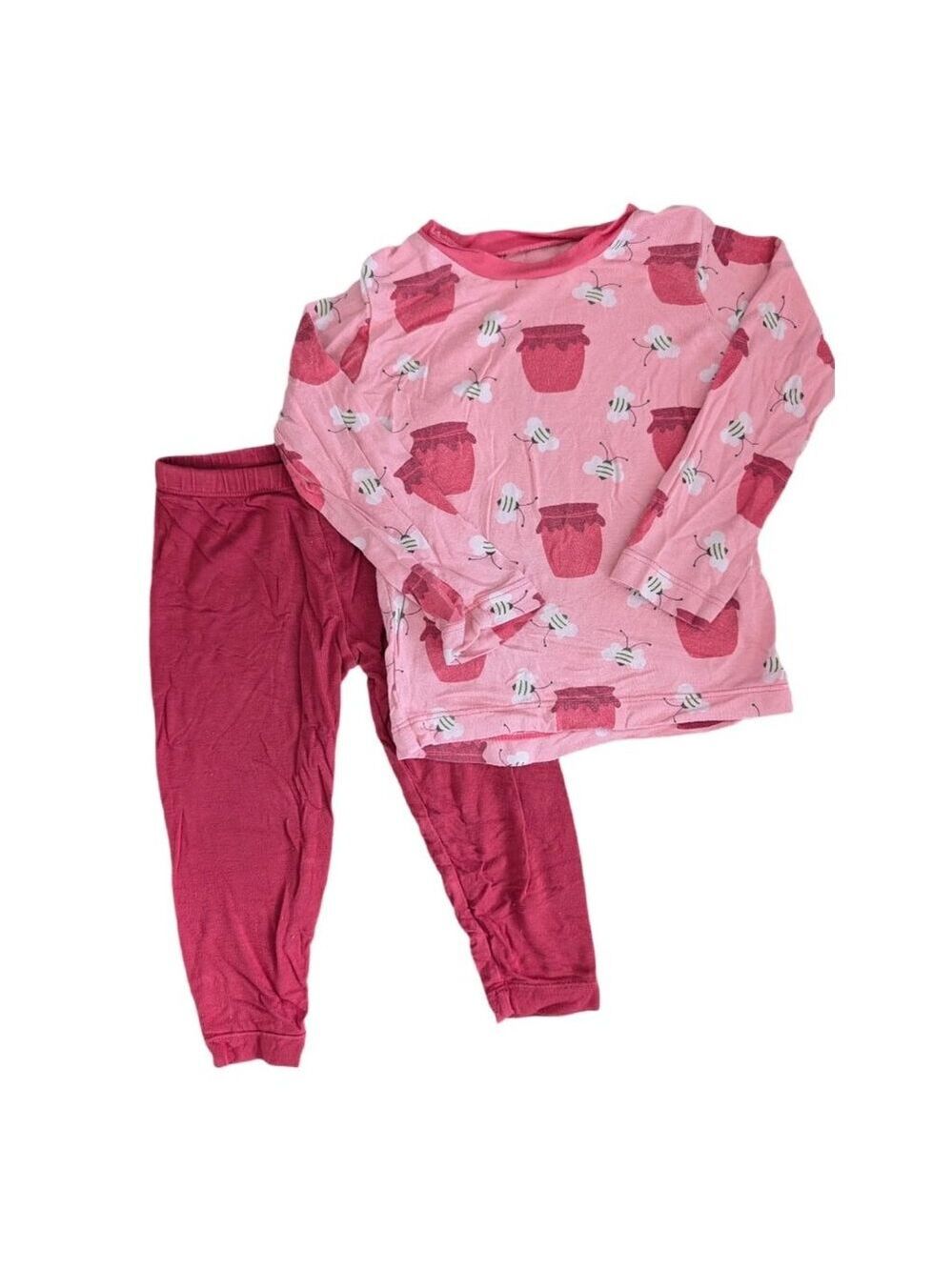 Kickee Pants Bamboo Honey Pot Bees PJ Set 12-18M